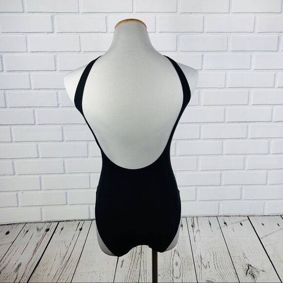 Calvin Klein Black One Piece Swimsuit - Size 6 - Picture 4 of 11